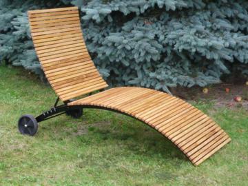 Gartenliege mit verstellbaren Kopfteil Gartenliege Metall