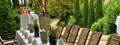 Gartenmöbel Robinienholz festliche Tafel Gartenmöbel Robinienholz festliche Tafel